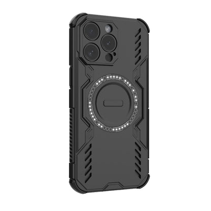 Apple iPhone 15 Pro Max Butterfly Armor MagSafe Magnetic Ring Shockproof Protective Phone Case with Stand