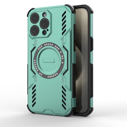 Apple iPhone 15 Pro Max Butterfly Armor MagSafe Magnetic Ring Shockproof Protective Phone Case with Stand
