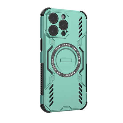 Apple iPhone 15 Pro Max Butterfly Armor MagSafe Magnetic Ring Shockproof Protective Phone Case with Stand