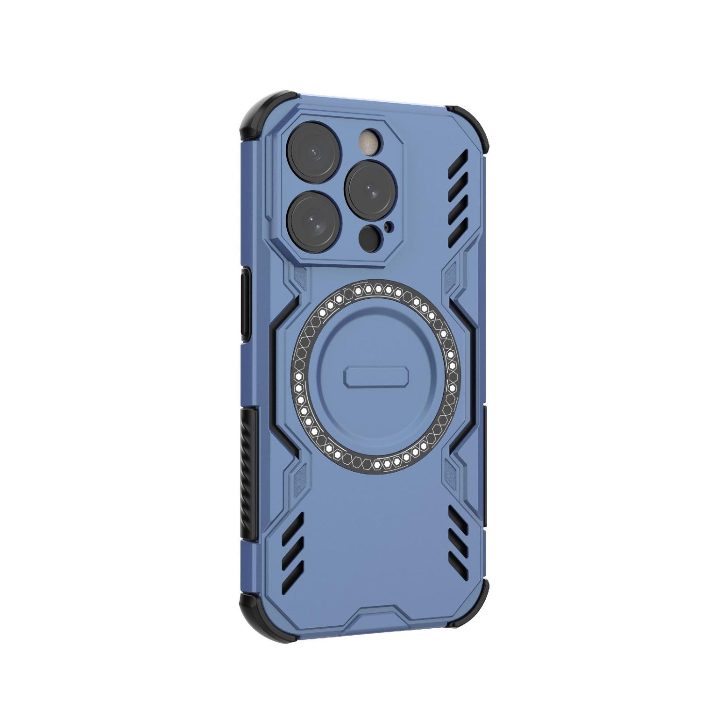 Apple iPhone 15 Pro Butterfly Armor MagSafe Magnetic Ring Shockproof Protective Phone Case with Stand