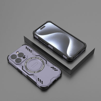 Apple iPhone 15 Pro Butterfly Armor MagSafe Magnetic Ring Shockproof Protective Phone Case with Stand