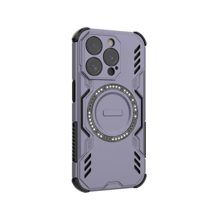 Apple iPhone 15 Pro Butterfly Armor MagSafe Magnetic Ring Shockproof Protective Phone Case with Stand