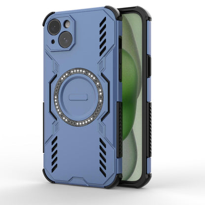 Apple iPhone 15 Plus Butterfly Armor MagSafe Magnetic Ring Shockproof Protective Phone Case with Stand