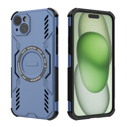 Apple iPhone 15 Plus Butterfly Armor MagSafe Magnetic Ring Shockproof Protective Phone Case with Stand