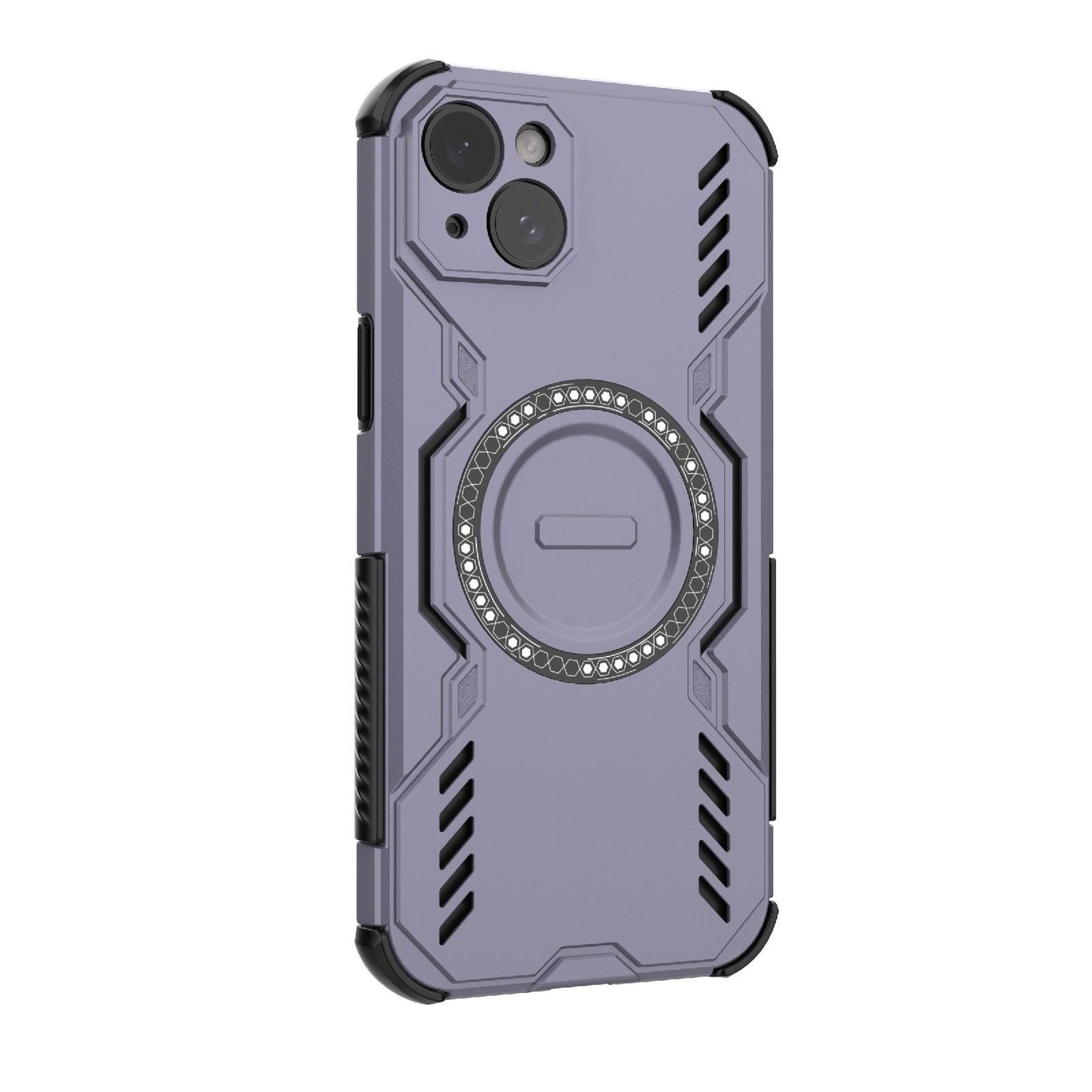 Apple iPhone 15 Plus Butterfly Armor MagSafe Magnetic Ring Shockproof Protective Phone Case with Stand