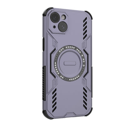 Apple iPhone 15 Plus Butterfly Armor MagSafe Magnetic Ring Shockproof Protective Phone Case with Stand