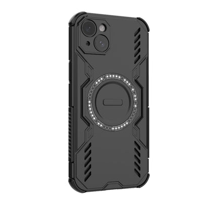 Apple iPhone 15 Plus Butterfly Armor MagSafe Magnetic Ring Shockproof Protective Phone Case with Stand