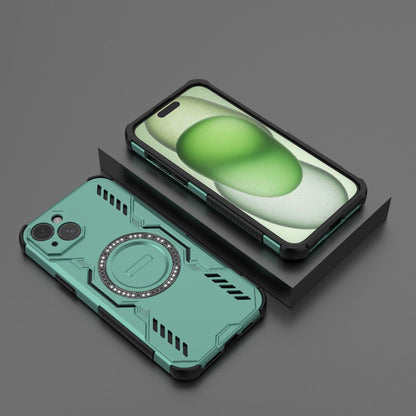 Apple iPhone 15 Plus Butterfly Armor MagSafe Magnetic Ring Shockproof Protective Phone Case with Stand