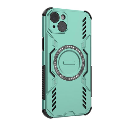 Apple iPhone 15 Plus Butterfly Armor MagSafe Magnetic Ring Shockproof Protective Phone Case with Stand