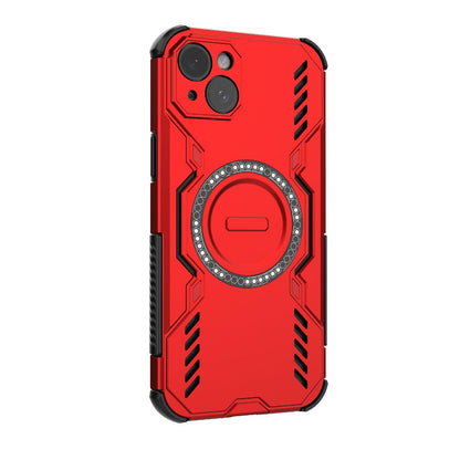 Apple iPhone 15 Plus Butterfly Armor MagSafe Magnetic Ring Shockproof Protective Phone Case with Stand