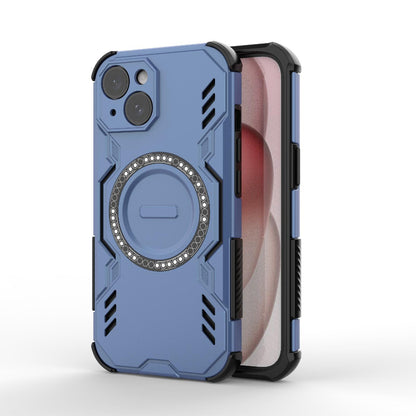 Apple iPhone 15 Butterfly Armor MagSafe Magnetic Ring Shockproof Protective Phone Case with Stand