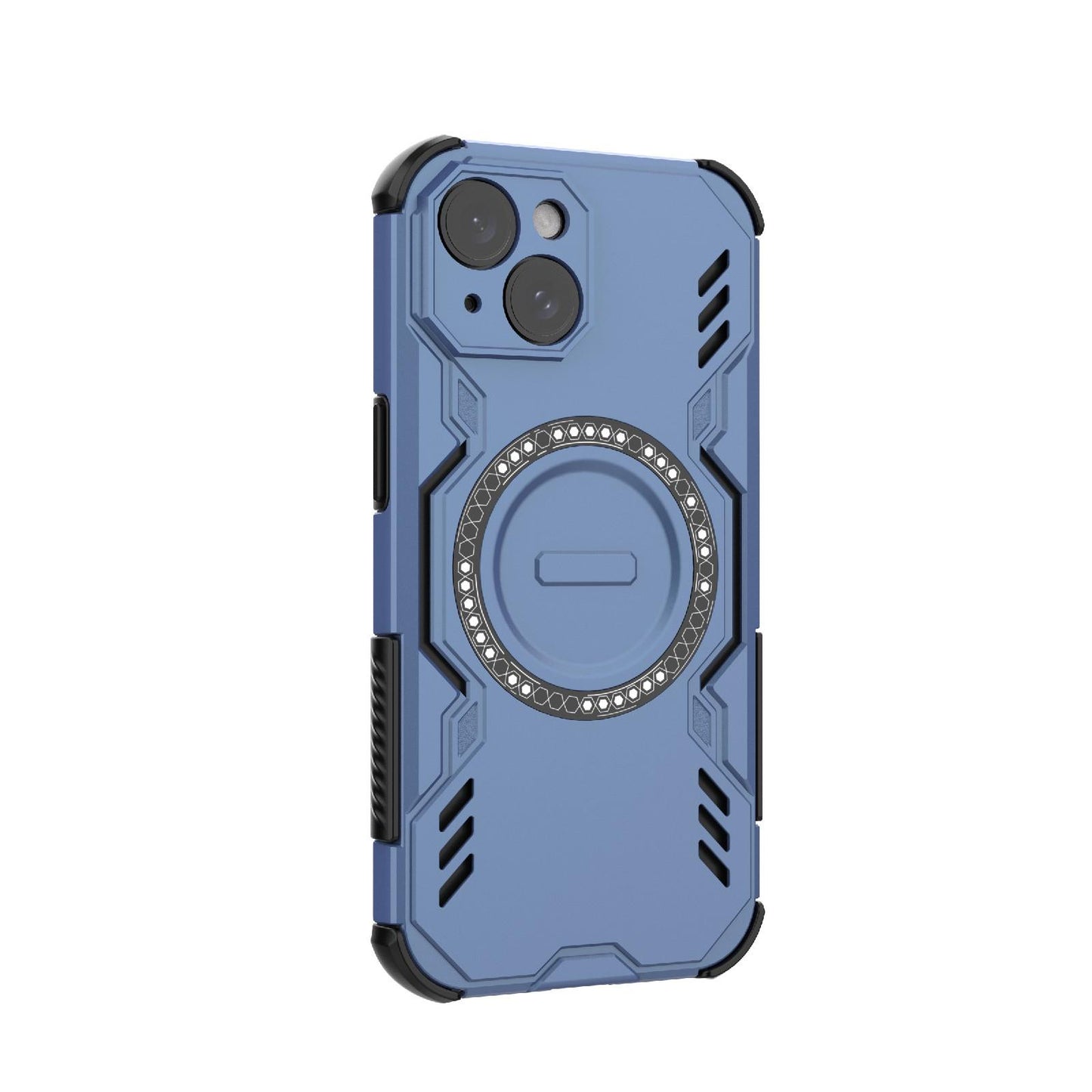 Apple iPhone 15 Butterfly Armor MagSafe Magnetic Ring Shockproof Protective Phone Case with Stand