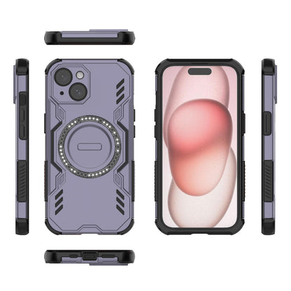 Apple iPhone 15 Butterfly Armor MagSafe Magnetic Ring Shockproof Protective Phone Case with Stand