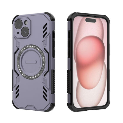 Apple iPhone 15 Butterfly Armor MagSafe Magnetic Ring Shockproof Protective Phone Case with Stand