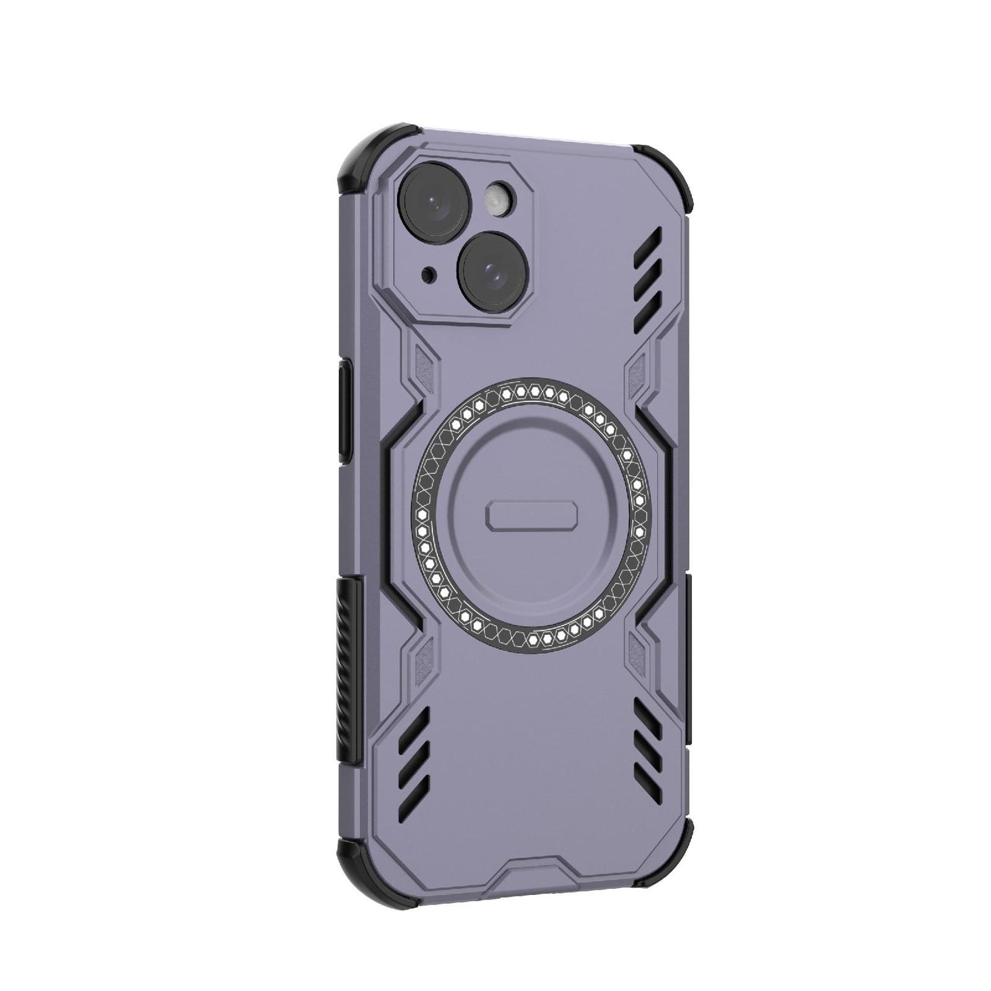 Apple iPhone 15 Butterfly Armor MagSafe Magnetic Ring Shockproof Protective Phone Case with Stand