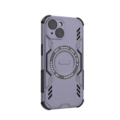 Apple iPhone 15 Butterfly Armor MagSafe Magnetic Ring Shockproof Protective Phone Case with Stand
