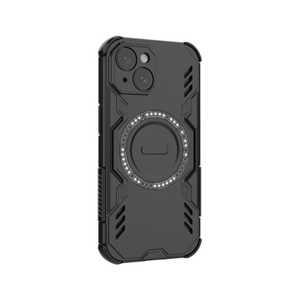 Apple iPhone 15 Butterfly Armor MagSafe Magnetic Ring Shockproof Protective Phone Case with Stand