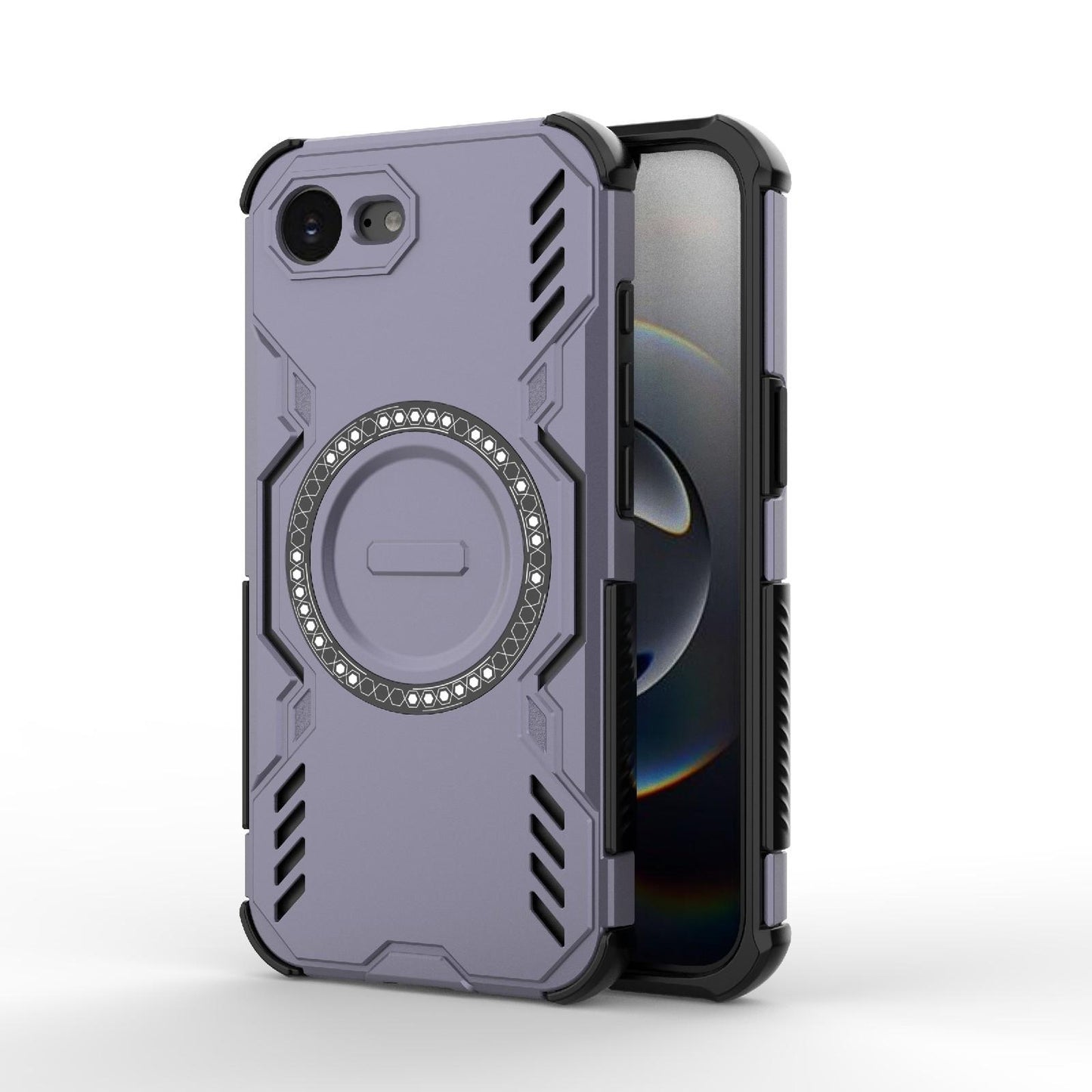 Apple iPhone 17e Butterfly Armor MagSafe Magnetic Ring Shockproof Protective Phone Case with Stand