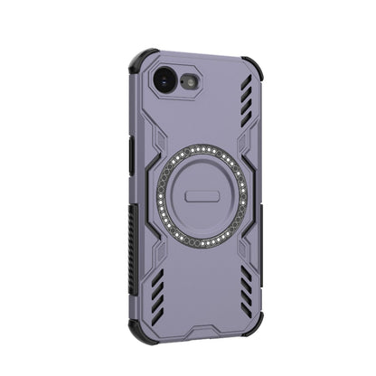 Apple iPhone 16e Butterfly Armor MagSafe Magnetic Ring Shockproof Protective Phone Case with Stand