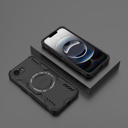 Apple iPhone 17e Butterfly Armor MagSafe Magnetic Ring Shockproof Protective Phone Case with Stand