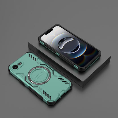Apple iPhone 17e Butterfly Armor MagSafe Magnetic Ring Shockproof Protective Phone Case with Stand