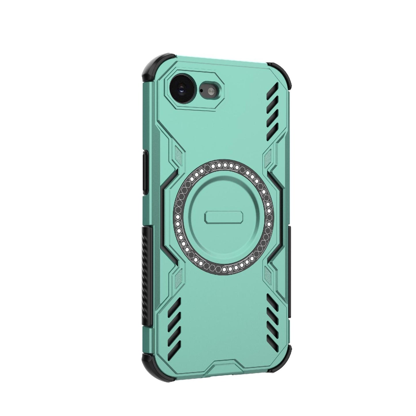 Apple iPhone 16e Butterfly Armor MagSafe Magnetic Ring Shockproof Protective Phone Case with Stand