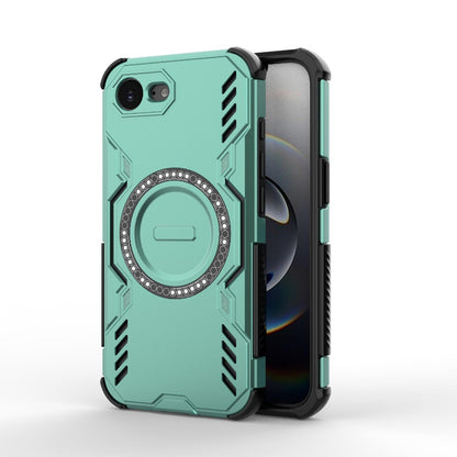 Apple iPhone 16e Butterfly Armor MagSafe Magnetic Ring Shockproof Protective Phone Case with Stand