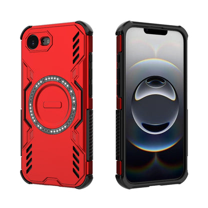 Apple iPhone 16e Butterfly Armor MagSafe Magnetic Ring Shockproof Protective Phone Case with Stand