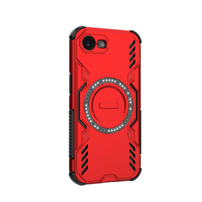 Apple iPhone 17e Butterfly Armor MagSafe Magnetic Ring Shockproof Protective Phone Case with Stand