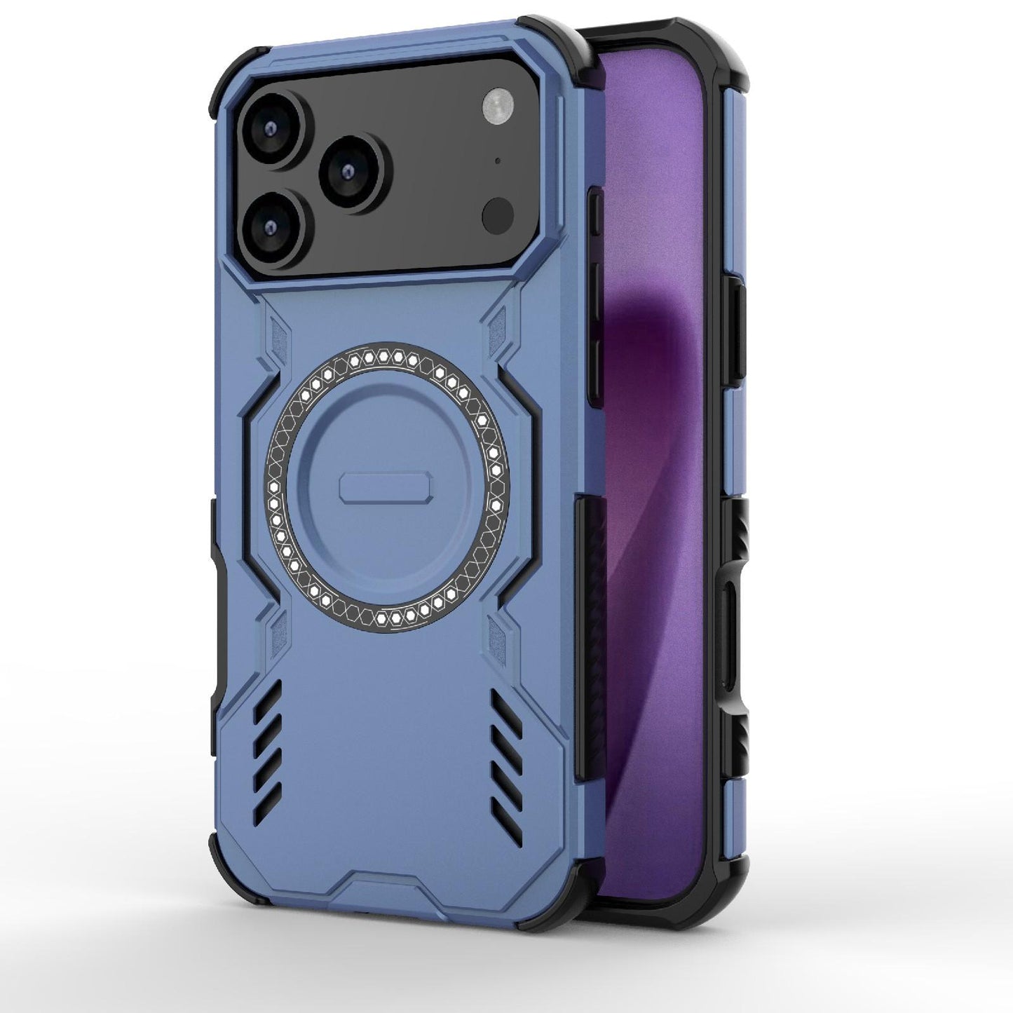 Apple iPhone 17 Pro Max Butterfly Armor MagSafe Magnetic Ring Shockproof Protective Phone Case with Stand