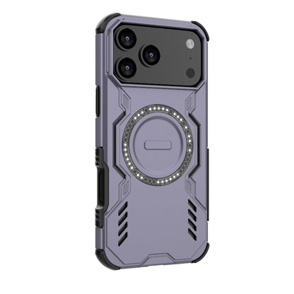 Apple iPhone 17 Pro Max Butterfly Armor MagSafe Magnetic Ring Shockproof Protective Phone Case with Stand