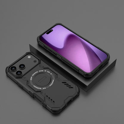 Apple iPhone 17 Pro Max Butterfly Armor MagSafe Magnetic Ring Shockproof Protective Phone Case with Stand