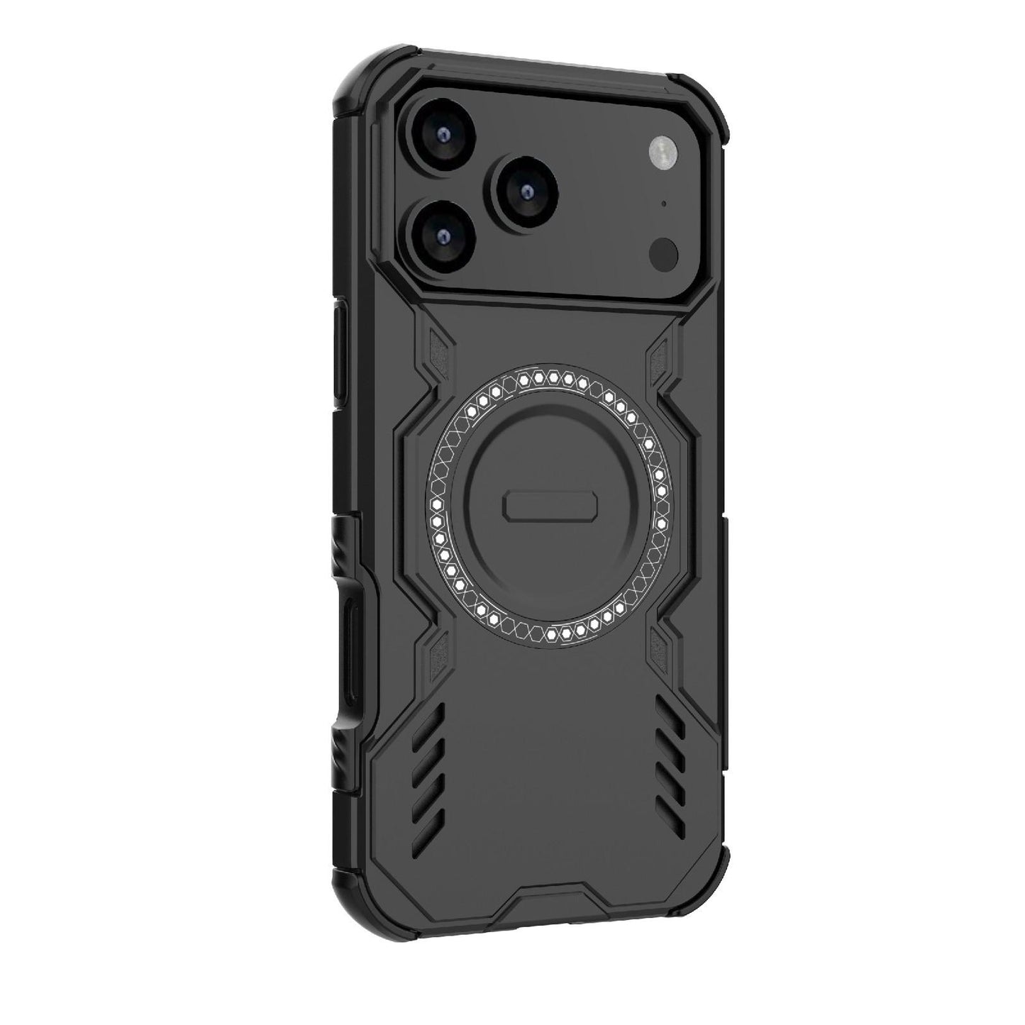 Apple iPhone 17 Pro Max Butterfly Armor MagSafe Magnetic Ring Shockproof Protective Phone Case with Stand