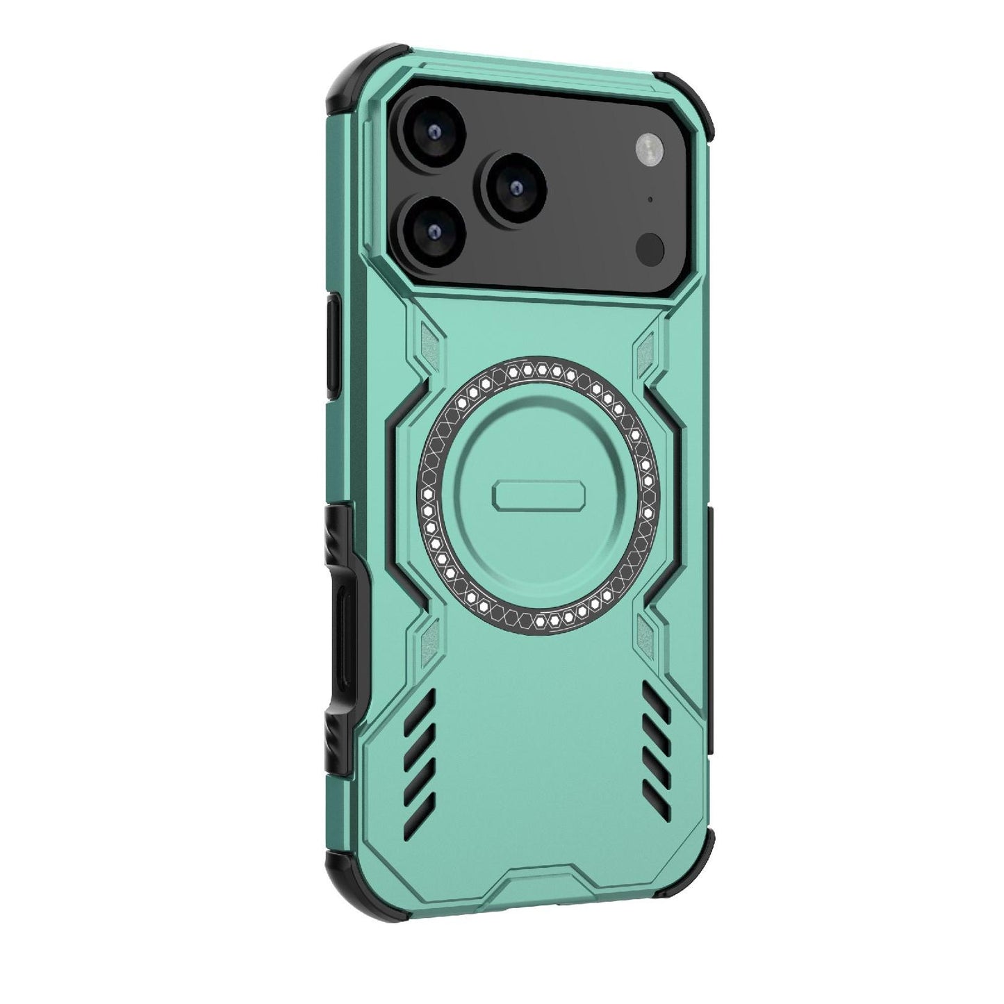 Apple iPhone 17 Pro Max Butterfly Armor MagSafe Magnetic Ring Shockproof Protective Phone Case with Stand