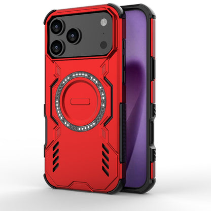 Apple iPhone 17 Pro Max Butterfly Armor MagSafe Magnetic Ring Shockproof Protective Phone Case with Stand