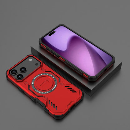 Apple iPhone 17 Pro Max Butterfly Armor MagSafe Magnetic Ring Shockproof Protective Phone Case with Stand