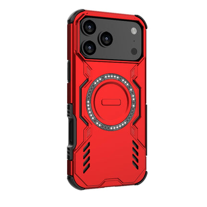 Apple iPhone 17 Pro Max Butterfly Armor MagSafe Magnetic Ring Shockproof Protective Phone Case with Stand