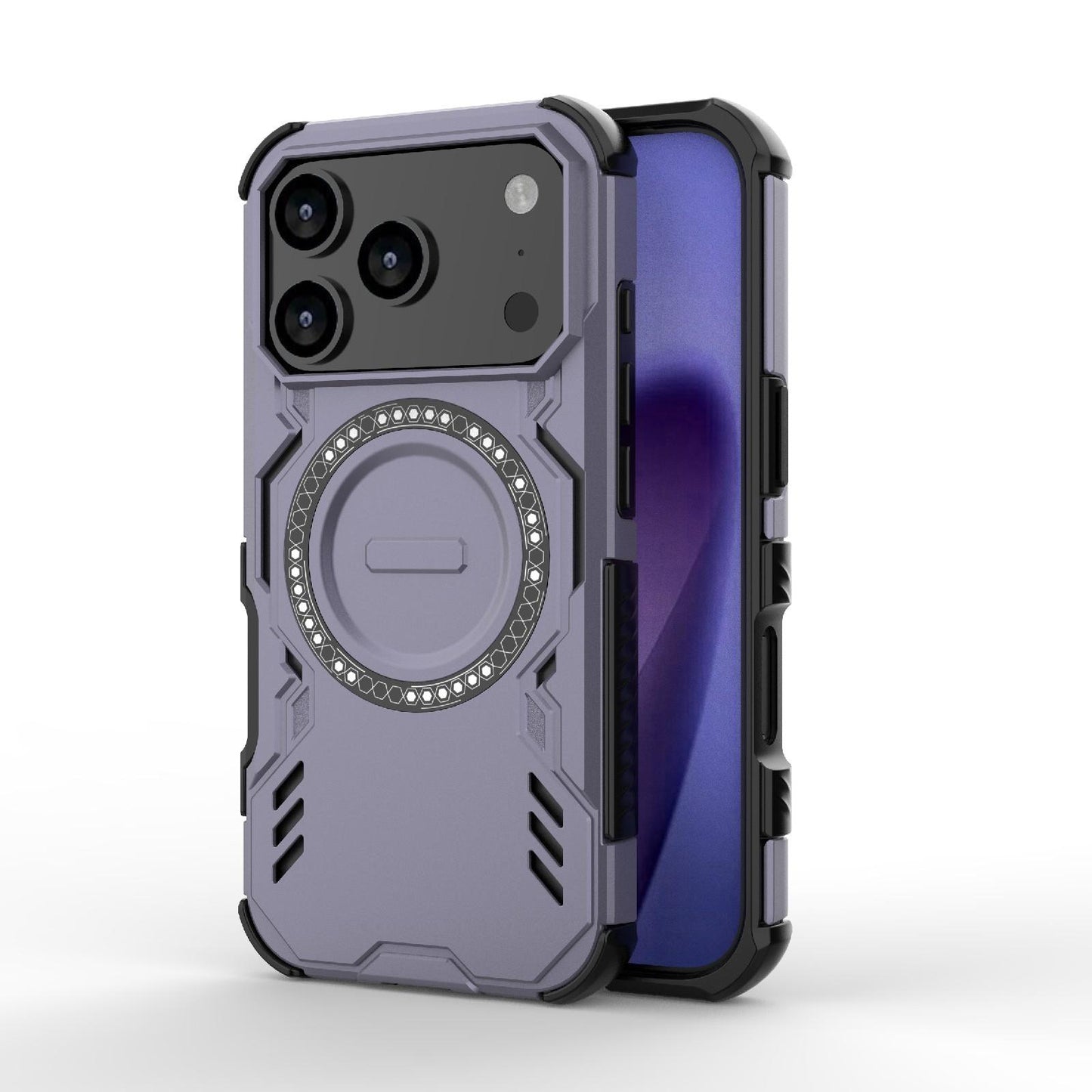 Apple iPhone 17 Pro Butterfly Armor MagSafe Magnetic Ring Shockproof Protective Phone Case with Stand