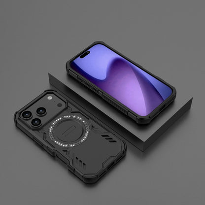 Apple iPhone 17 Pro Butterfly Armor MagSafe Magnetic Ring Shockproof Protective Phone Case with Stand