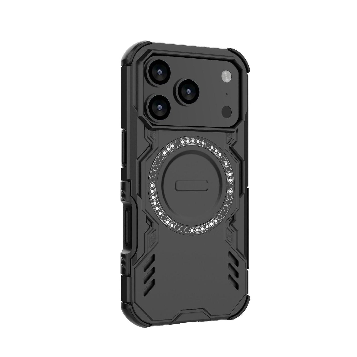 Apple iPhone 17 Pro Butterfly Armor MagSafe Magnetic Ring Shockproof Protective Phone Case with Stand