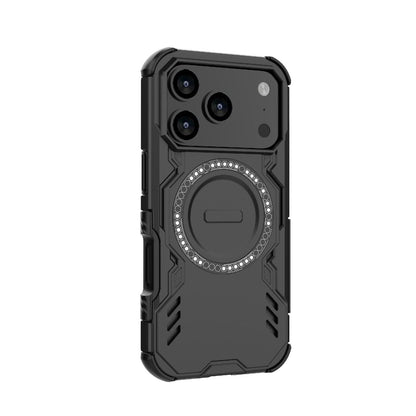 Apple iPhone 17 Pro Butterfly Armor MagSafe Magnetic Ring Shockproof Protective Phone Case with Stand