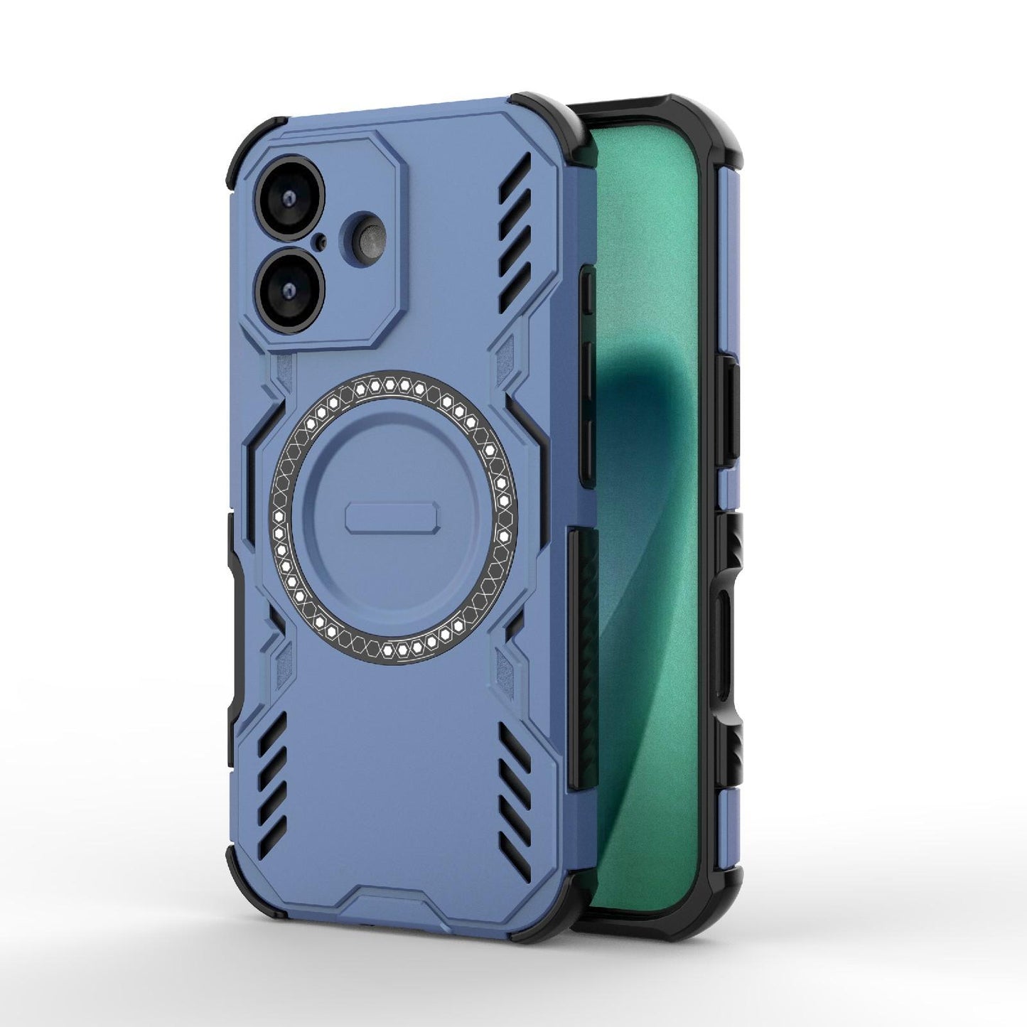 Apple iPhone 17 Butterfly Armor MagSafe Magnetic Ring Shockproof Protective Phone Case with Stand