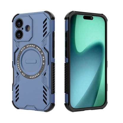 Apple iPhone 17 Butterfly Armor MagSafe Magnetic Ring Shockproof Protective Phone Case with Stand