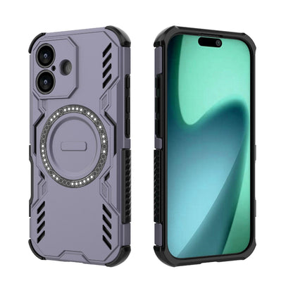 Apple iPhone 17 Butterfly Armor MagSafe Magnetic Ring Shockproof Protective Phone Case with Stand