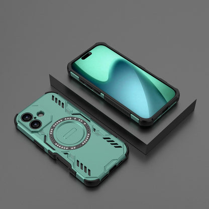 Apple iPhone 17 Butterfly Armor MagSafe Magnetic Ring Shockproof Protective Phone Case with Stand