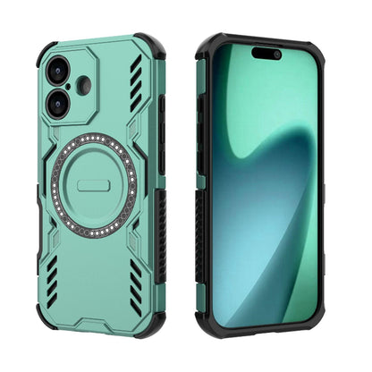 Apple iPhone 17 Butterfly Armor MagSafe Magnetic Ring Shockproof Protective Phone Case with Stand
