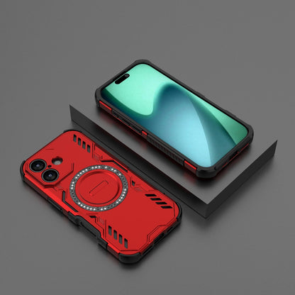 Apple iPhone 17 Butterfly Armor MagSafe Magnetic Ring Shockproof Protective Phone Case with Stand