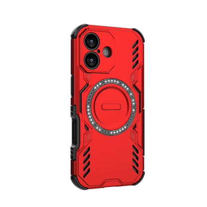 Apple iPhone 17 Butterfly Armor MagSafe Magnetic Ring Shockproof Protective Phone Case with Stand