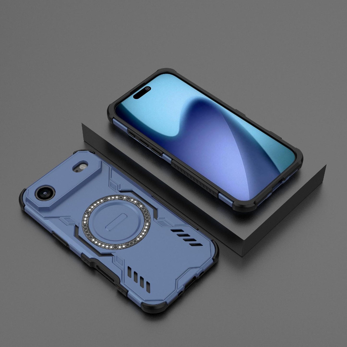 Apple iPhone Air Butterfly Armor MagSafe Magnetic Ring Shockproof Protective Phone Case with Stand