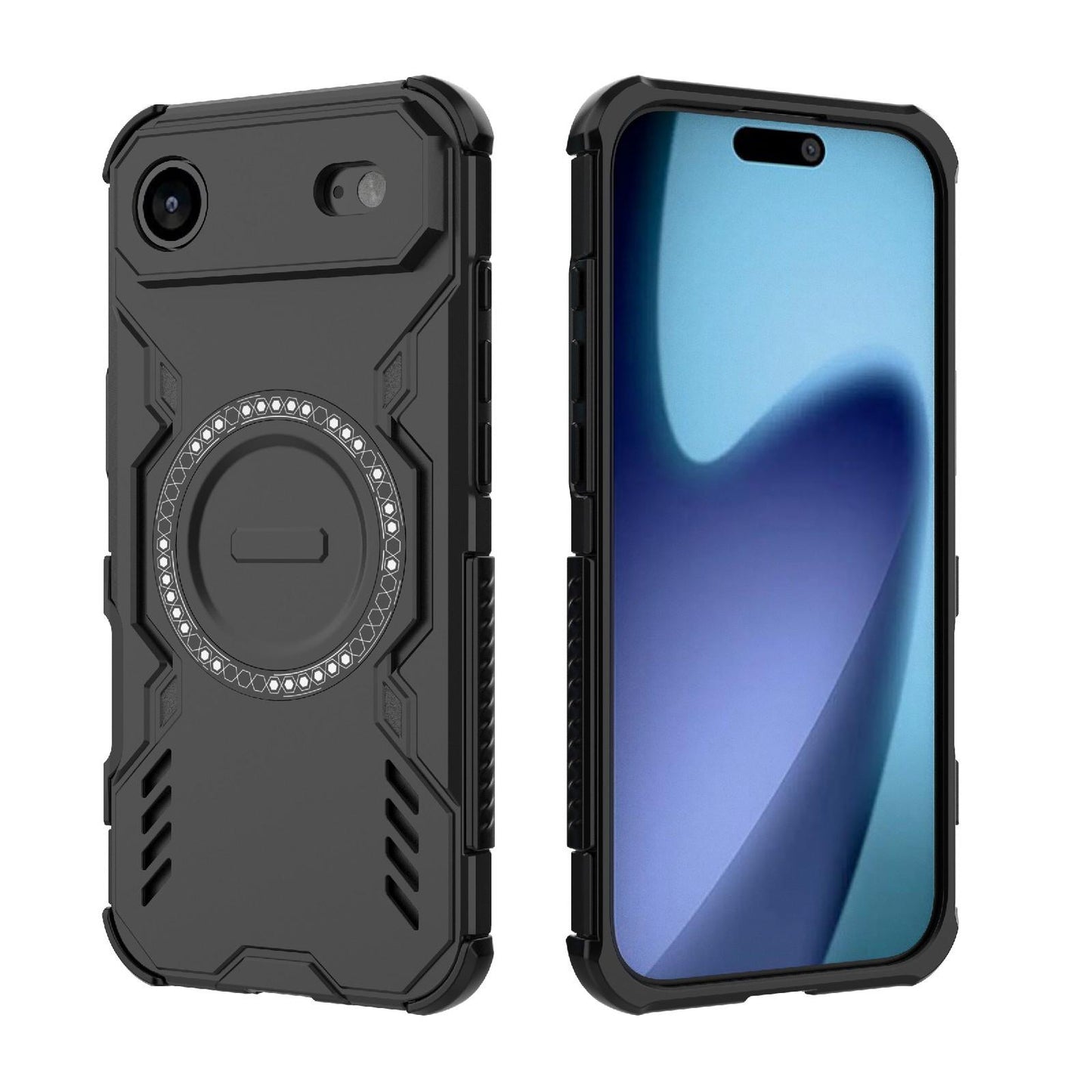Apple iPhone Air Butterfly Armor MagSafe Magnetic Ring Shockproof Protective Phone Case with Stand